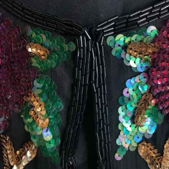 Laurence Kazar Vintage Beaded‎ Silk Evening Jacket - Picture 4 of 9